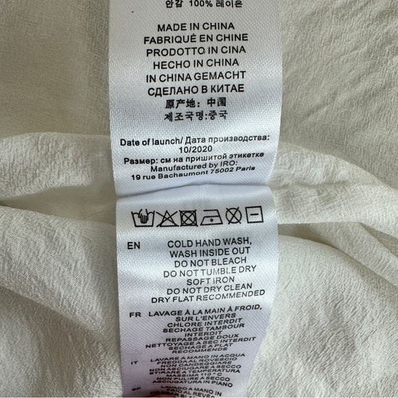 IRO Paris Cherrie Multicolor Metallic Geometric Print Mini Dress Women Size 8 US - Picture 16 of 16